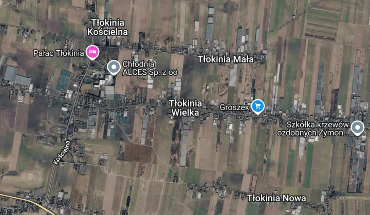 Działka rolna Tłokinia Wielka