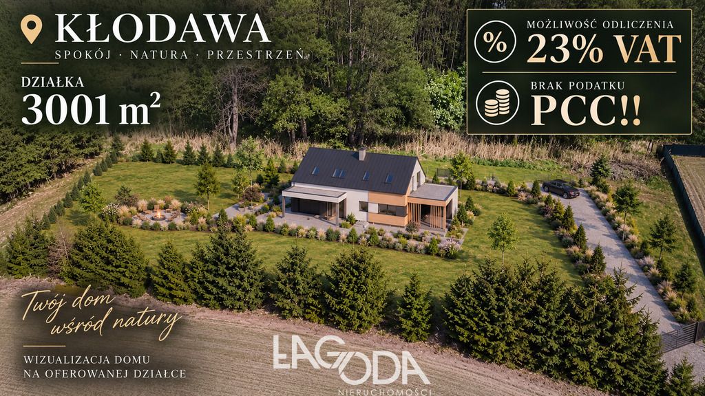 Działka budowlana Kłodawa. Zdjęcie 1