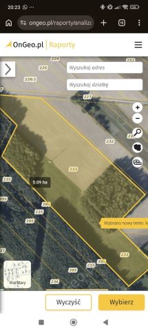 Działka rolna Ossówka. Zdjęcie 1