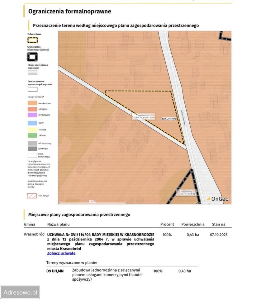 Działka inwestycyjna Krasnobród, ul. Lelewela. Zdjęcie 2