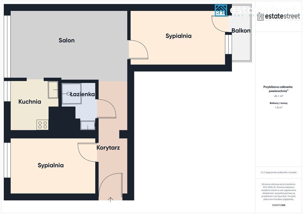 Mieszkanie 3-pokojowe Katowice, ul. Piękna. Zdjęcie 10