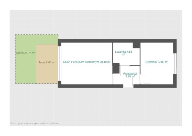 Mieszkanie 2-pokojowe Poznań Winogrady, ul. Hawelańska. Zdjęcie 22