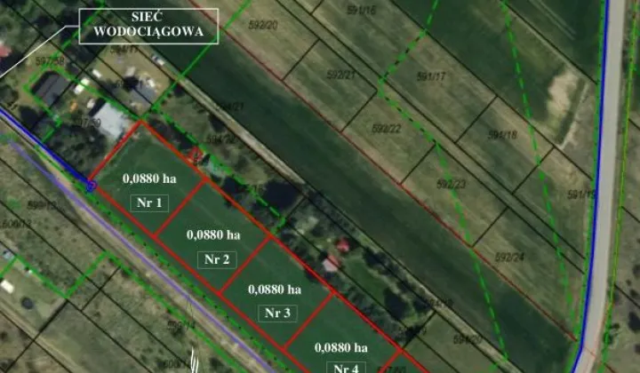 Działka rekreacyjna Pstrokonie