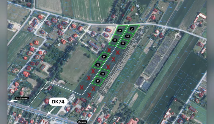 Działka budowlana Płoskie