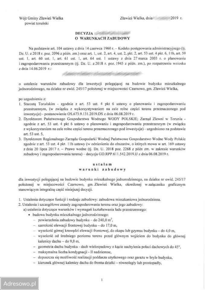 Działka budowlana Czarnowo, ul. Orzechowa. Zdjęcie 2