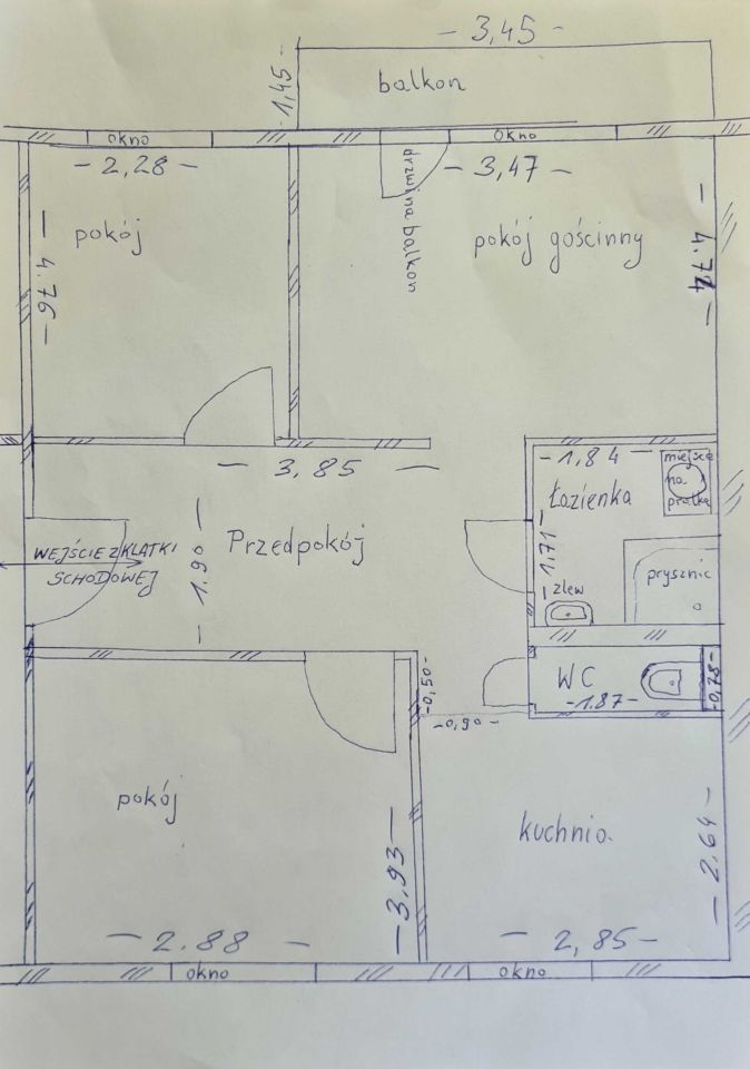Mieszkanie 3-pokojowe Lublin Czuby, ul. Husarska. Zdjęcie 2