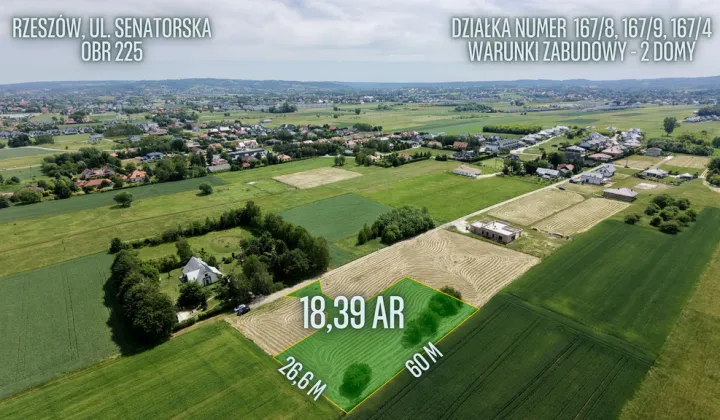 Działka budowlana Rzeszów Budziwój, ul. Senatorska
