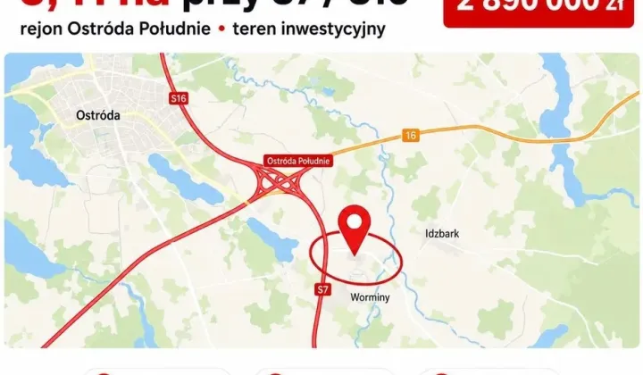 Działka inwestycyjna Górka