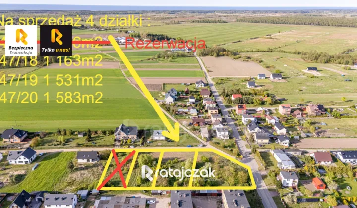 Działka inwestycyjna Wierzchucino, ul. Kapitańska