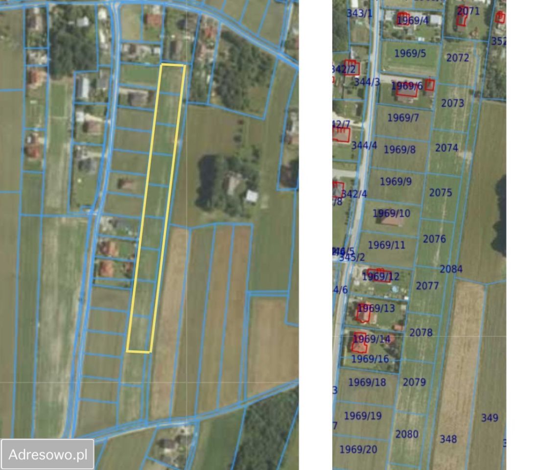 Działka budowlana Ładna