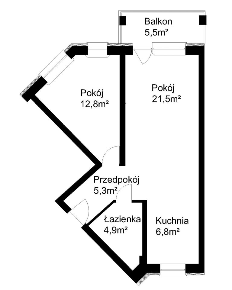 Mieszkanie 2-pokojowe Białystok Leśna Dolina, ul. św. Andrzeja Boboli. Zdjęcie 11