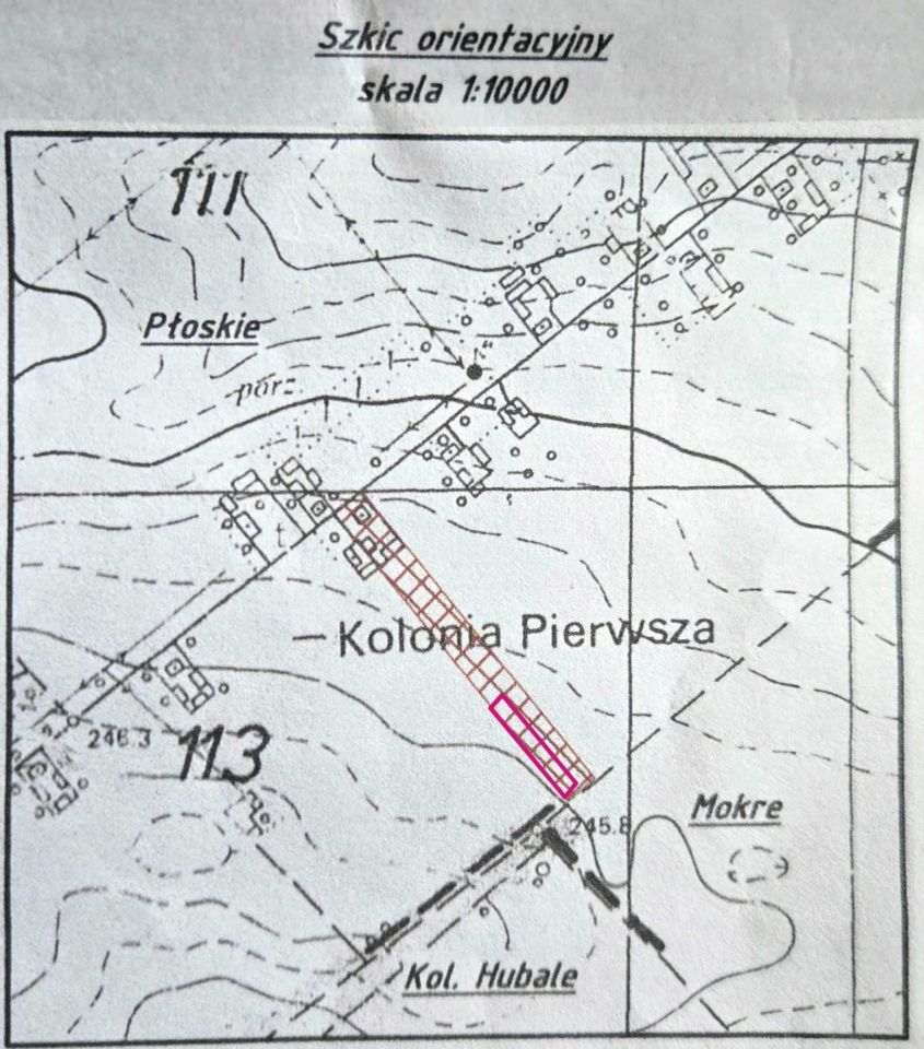 Działka budowlana Płoskie. Zdjęcie 1