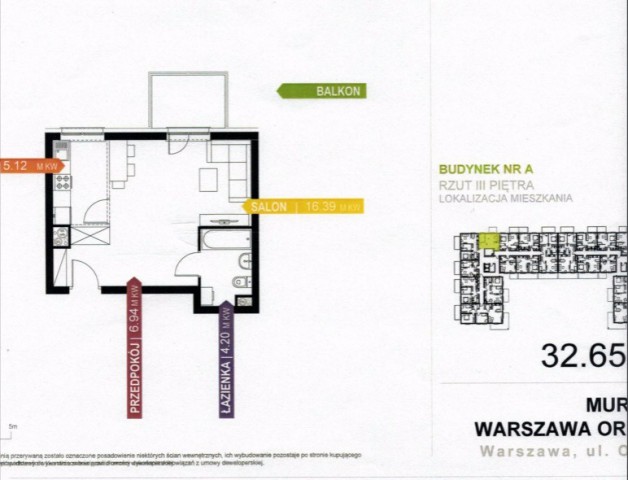Mieszkanie 2-pokojowe Warszawa Wola, Ordona 1 A. Zdjęcie 1
