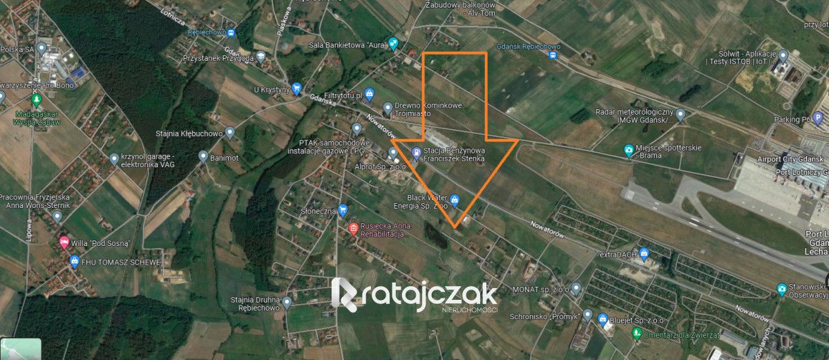 Działka inwestycyjna Gdańsk Rębiechowo, ul. Klonowa