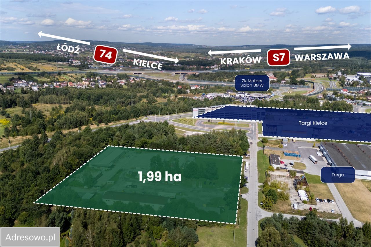 Działka inwestycyjna Kielce Niewachlów Pierwszy, ul. Bolesława Markowskiego. Zdjęcie 5