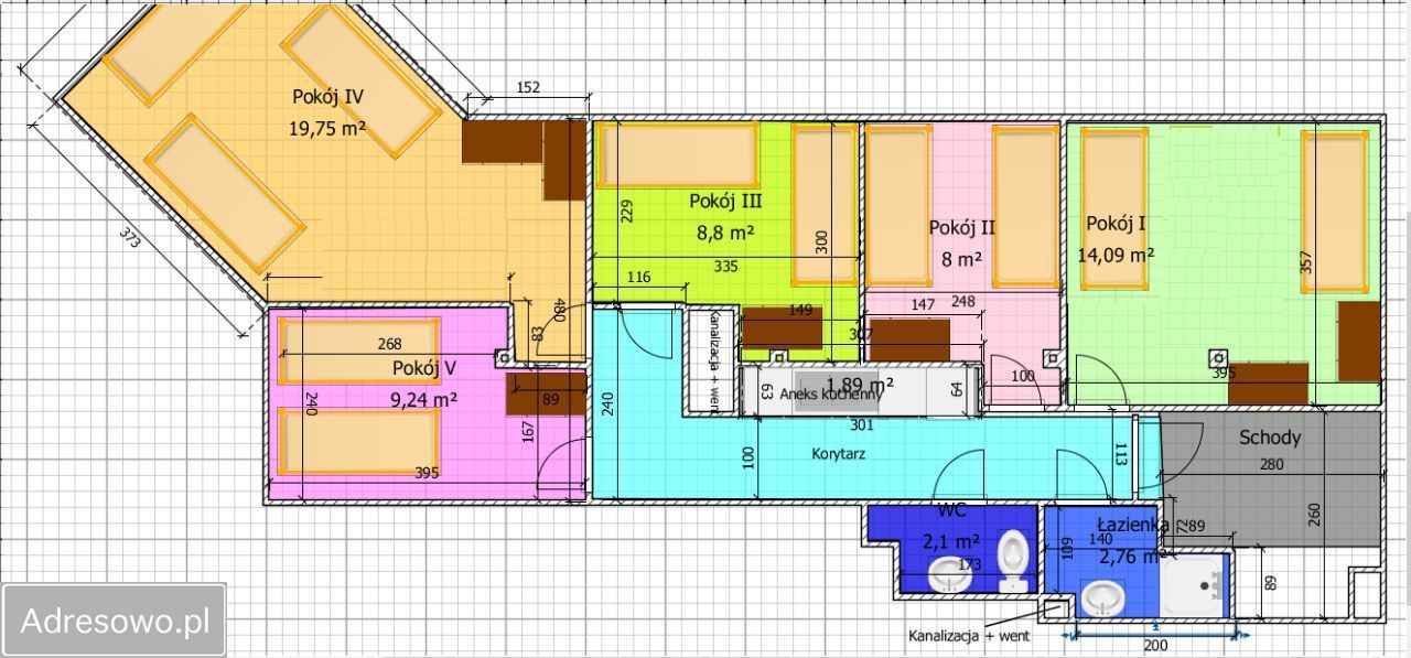 Mieszkanie 9-pokojowe Gorzów Wielkopolski. Zdjęcie 6