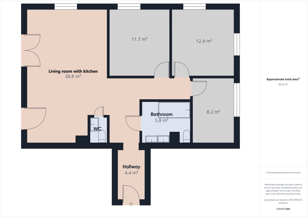 Mieszkanie 4-pokojowe Gdańsk Ujeścisko, ul. Ostrołęcka. Zdjęcie 13