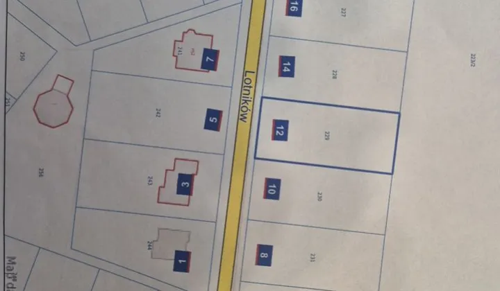 Działka budowlana Bożepole Małe, ul. Lotników