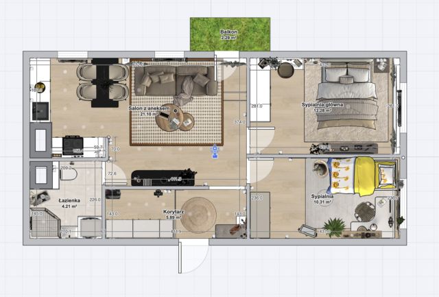 Mieszkanie 3-pokojowe Lublin Dziesiąta, ul. Spacerowa. Zdjęcie 25