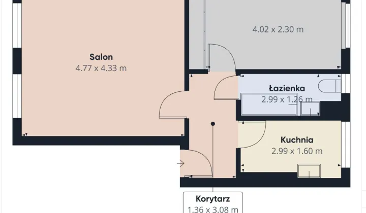 Mieszkanie 2-pokojowe Gdańsk, ul. Wygon