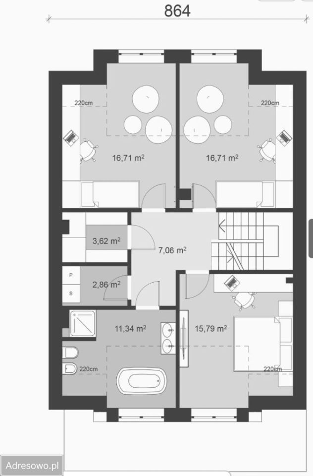 bliźniak, 5 pokoi Gorzów Wielkopolski Chwalęcice Dolne, ul. Granitowa. Zdjęcie 20