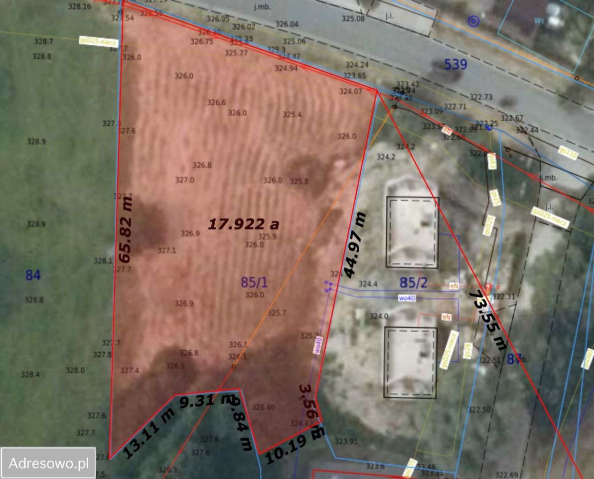 Działka budowlana Rudno. Zdjęcie 6