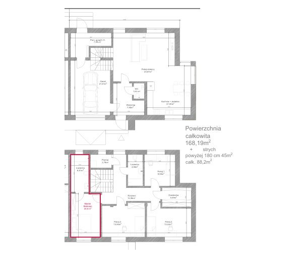 bliźniak, 5 pokoi Łady. Zdjęcie 6