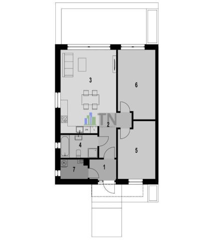 bliźniak, 3 pokoje Czernica. Zdjęcie 4