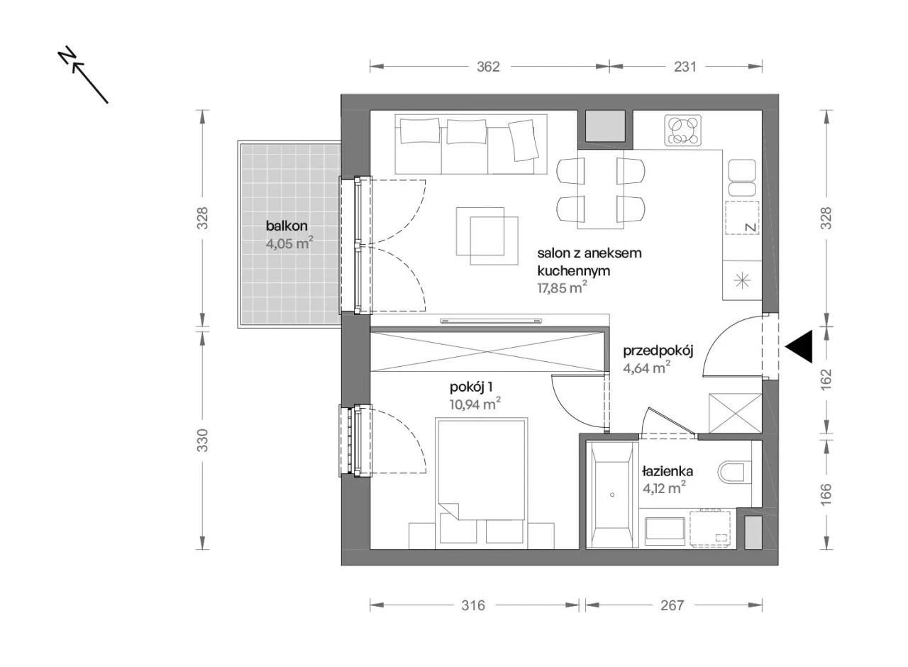Mieszkanie 2-pokojowe Katowice Brynów, ul. Ceglana. Zdjęcie 7