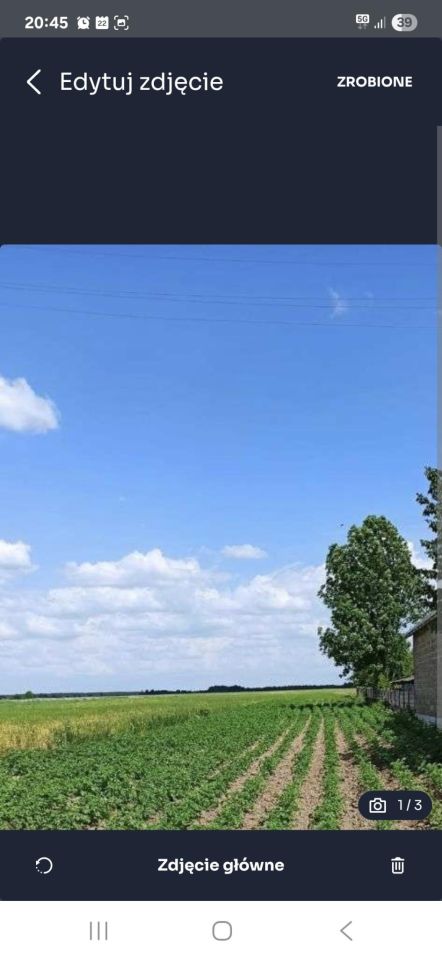 Działka rolno-budowlana Bebelno-Kolonia. Zdjęcie 2