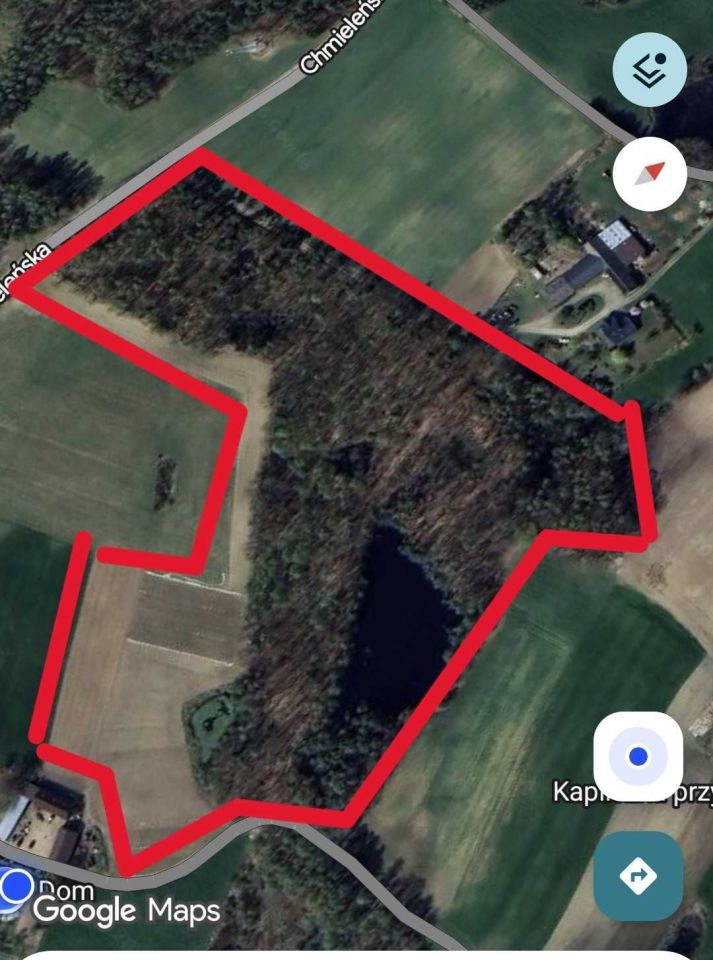 Działka rolna Brodnica Górna Szklana Huta, Chmieleńska. Zdjęcie 1