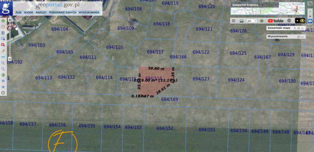 Działka inwestycyjna Kunice. Zdjęcie 1