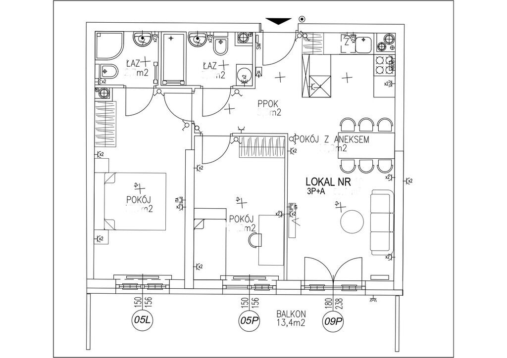 Mieszkanie 3-pokojowe Warszawa Białołęka, ul. Dionizosa. Zdjęcie 3