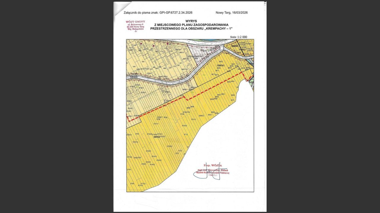 Działka budowlana Krempachy. Zdjęcie 4