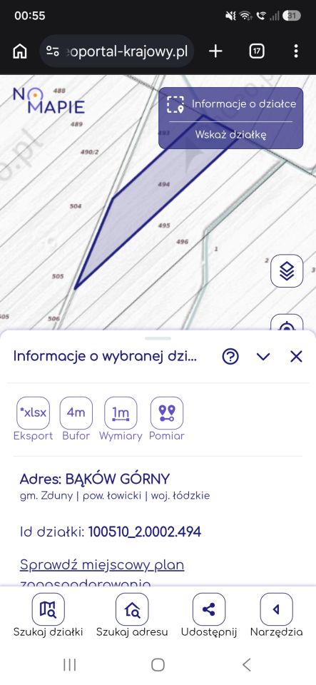 Działka rolna Bąków Górny. Zdjęcie 1