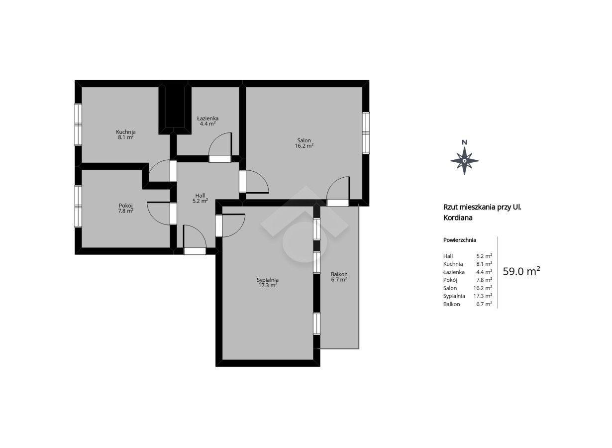 Mieszkanie 3-pokojowe Kraków Kurdwanów, ul. Kordiana. Zdjęcie 10
