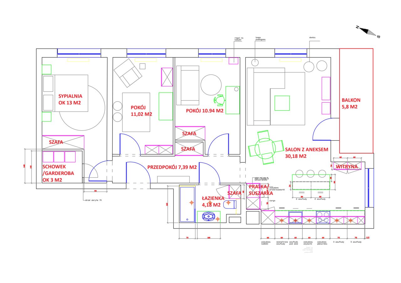Mieszkanie 4-pokojowe Wrocław Krzyki, ul. Wichrowa. Zdjęcie 23