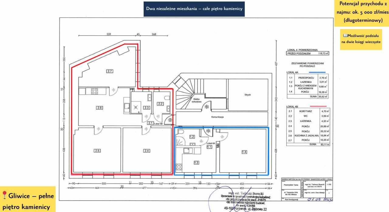 Mieszkanie 4-pokojowe Gliwice Szobiszowice, ul. Toszecka. Zdjęcie 4