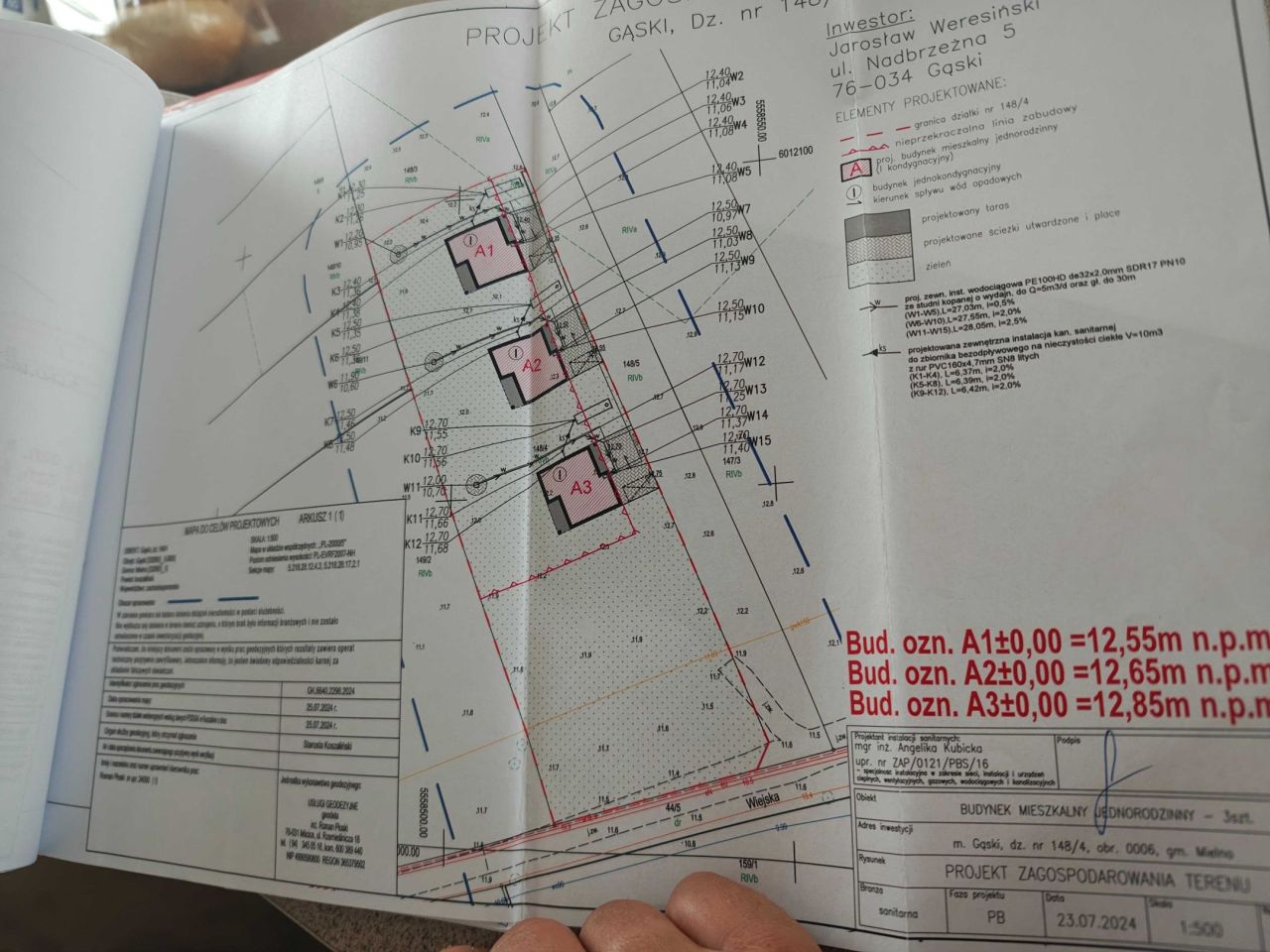 Działka budowlana Gąski