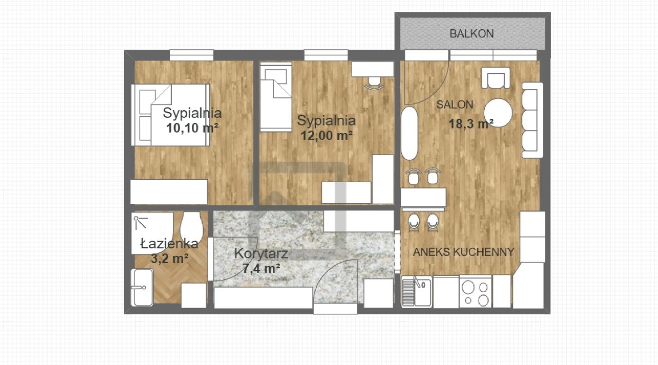 Mieszkanie 2-pokojowe Częstochowa Północ, ul. Bacewicz. Zdjęcie 14