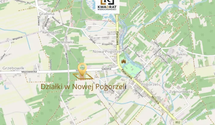 Działka budowlana Nowa Pogorzel, ul. Szkolna