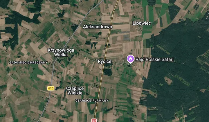Działka rolna Rycice
