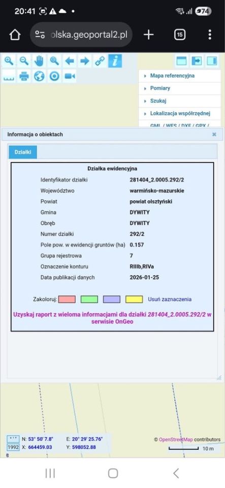 Działka budowlana Dywity, ul. Jana Pawła II. Zdjęcie 5