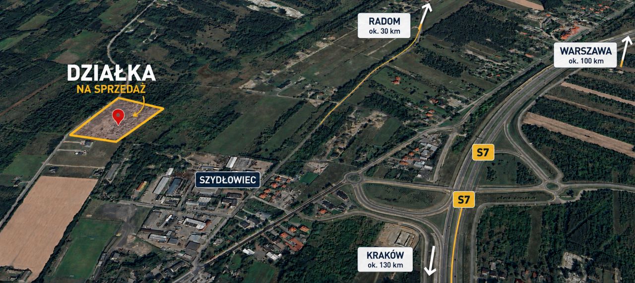 Działka na sprzedaż bez pośredników          
          
            ul. Północna          
          
            Szydłowiec - Widok 2