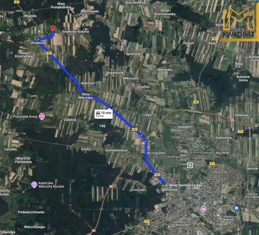 Działka budowlana Podwody-Kolonia. Zdjęcie 9