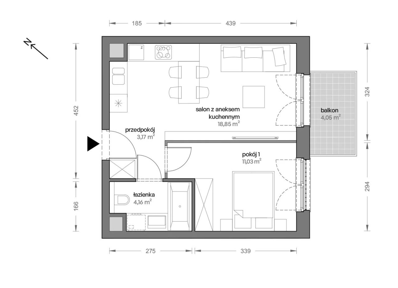 Mieszkanie 2-pokojowe Katowice Brynów, ul. Ceglana. Zdjęcie 7