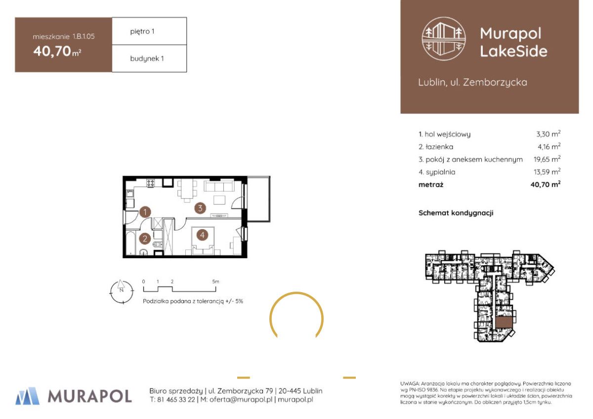 Mieszkanie 2-pokojowe Lublin Dziesiąta, ul. Zemborzycka. Zdjęcie 7