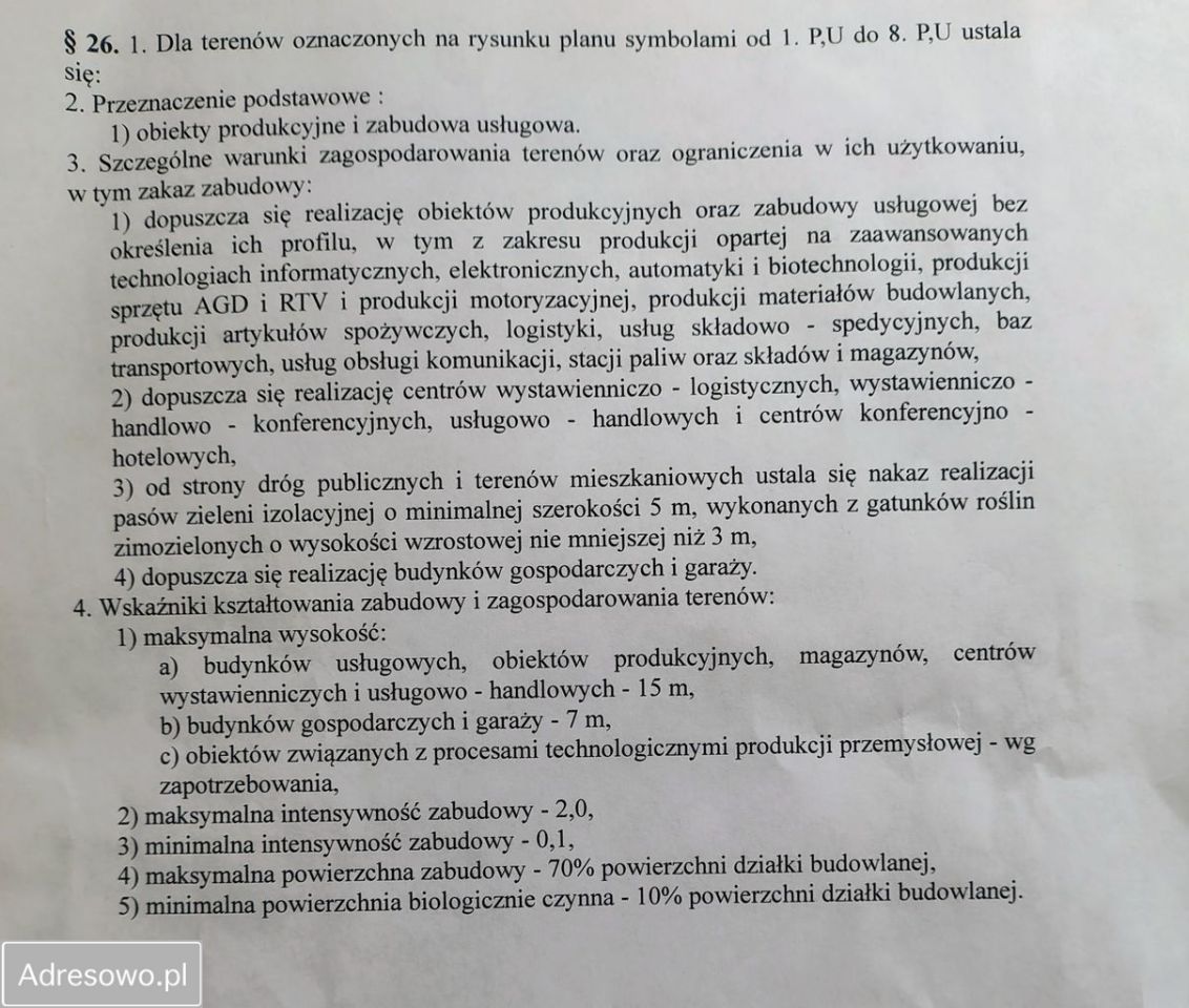 Działka inwestycyjna Maków Mazowiecki, ul. Przemysłowa. Zdjęcie 3