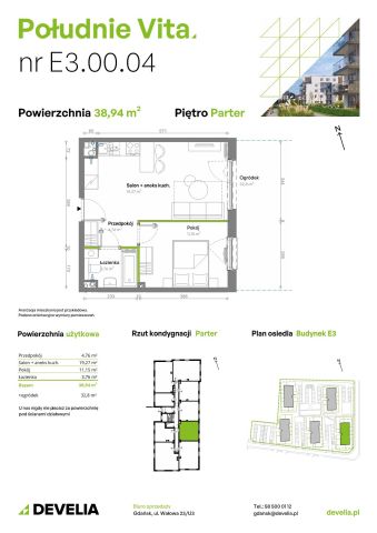 Mieszkanie 2-pokojowe Gdańsk Orunia Górna, ul. Kazimierza Wielkiego. Zdjęcie 7