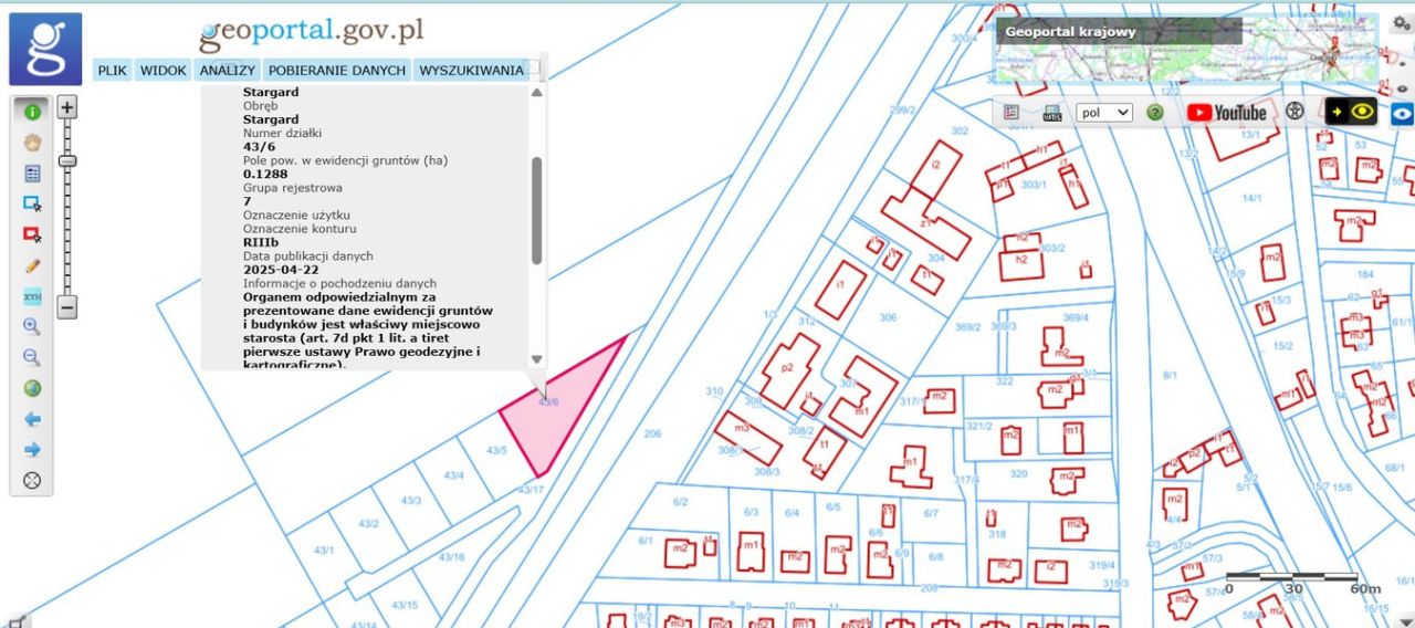 Działka rolno-budowlana Stargard, ul. Różana